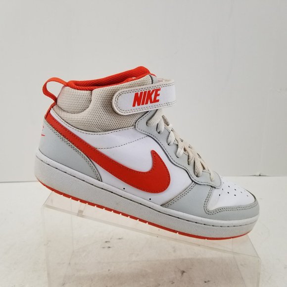 Nike Court Borough Mid 2 CD7782-008 White Basketball Shoes Sneakers Y 6.5 W 9 - Picture 5 of 10